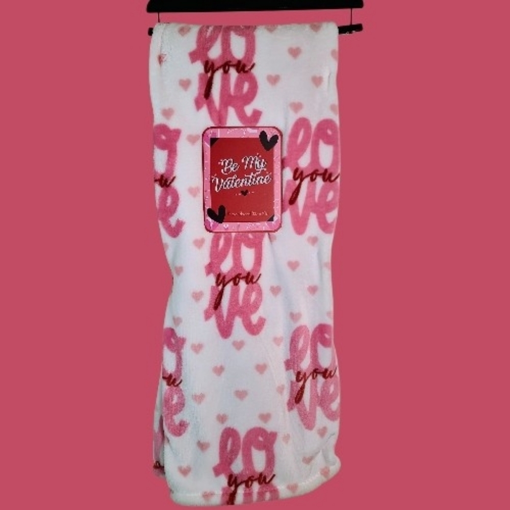 BE MY VALENTINE LOVE YOU BLANKET